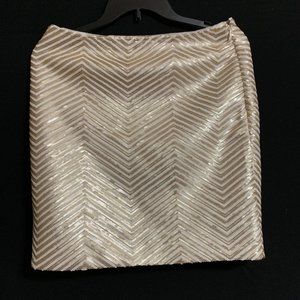 Sequin Gold and White Chevon Banana Republic Mini